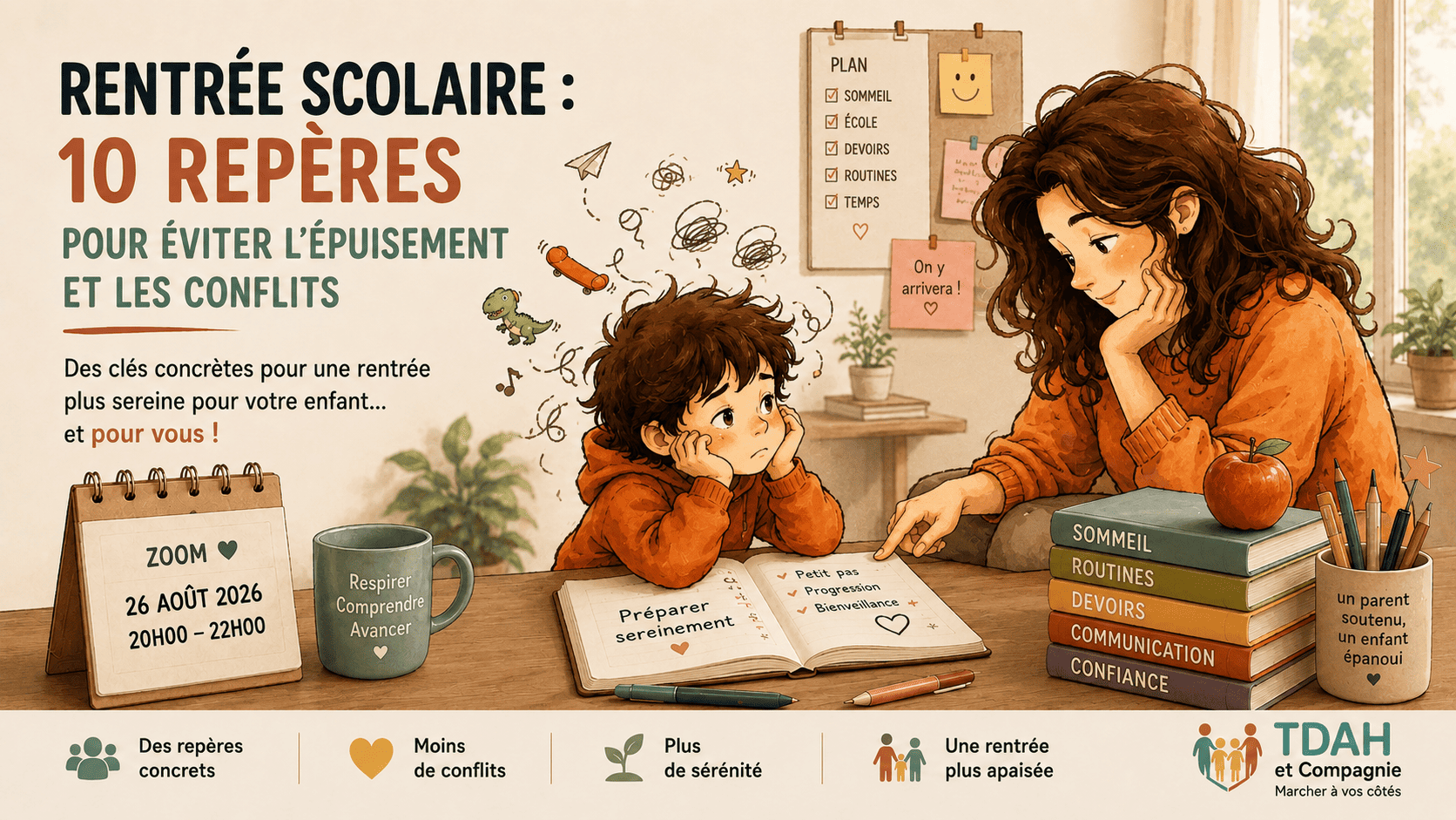 Bonjour TDAH est un atelier pour permettre aux parents de poser toutes leurs questions 